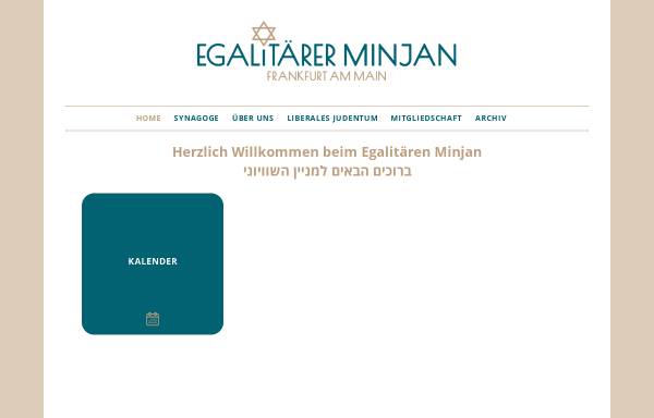Vorschau von www.minjan-ffm.de, Egalitärer Minjan Frankfurt am Main