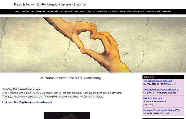 Vorschau von www.enginiktir.de, Praxis für Reinkarnationstherapie