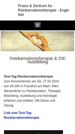 Vorschau der mobilen Webseite www.enginiktir.de, Praxis für Reinkarnationstherapie
