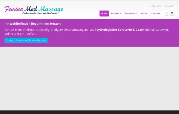 Vorschau von www.femina-medmassage.de, Femina MedMassage
