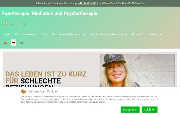 Psychotherapie & Paarberatung am Dornbusch, Privatpraxis Sabine Jontofsohn