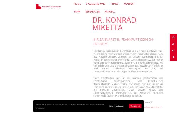 Vorschau von www.drmiketta.de, Dr. Konrad Miketta