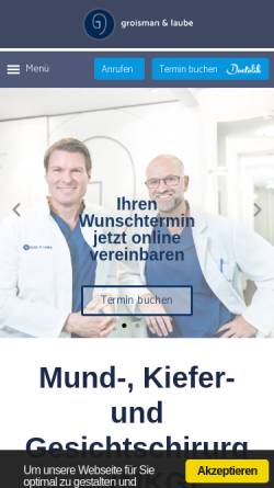 Vorschau der mobilen Webseite www.mkg-bethanien.de, MKG Bethanien