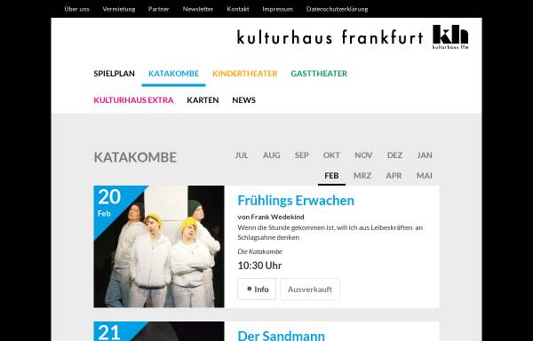 Vorschau von www.katakombe.de, Katakombe