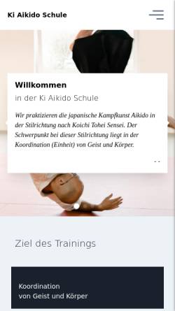 Vorschau der mobilen Webseite www.kiaikido.de, The Ki School of Aikido n.e.V.