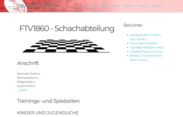 Vorschau von ftv1860-schach.de, Schachabteilung des Frankfurter TV 1860