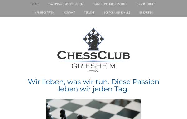 Vorschau von www.chessclub-griesheim.de, Schachverein 1934 Griesheim e. V.