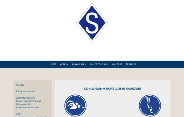 Vorschau von www.ssc-sparta.de, SSC Sparta 1900 e.V. - Frankfurt am Main