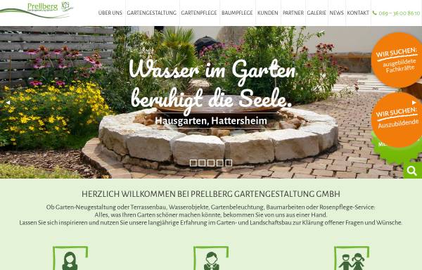Vorschau von www.prellberg-gartengestaltung.de, Prellberg Gartengestaltung GmbH