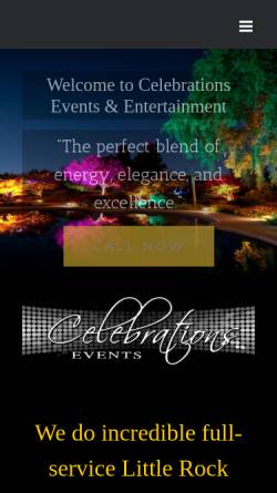 Vorschau der mobilen Webseite celebrations-events.com, Celebrations