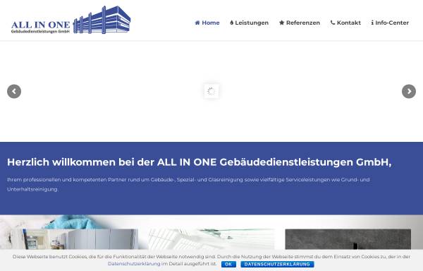 Vorschau von www.allinonegmbh.de, All in One Gebäudedienstleistungen GmbH