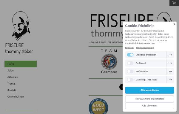 Vorschau von www.friseure-thommystoeber.de, Thommy Stöber