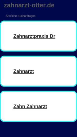 Vorschau der mobilen Webseite www.zahnarzt-otter.de, Zahnarzt Gert Otter
