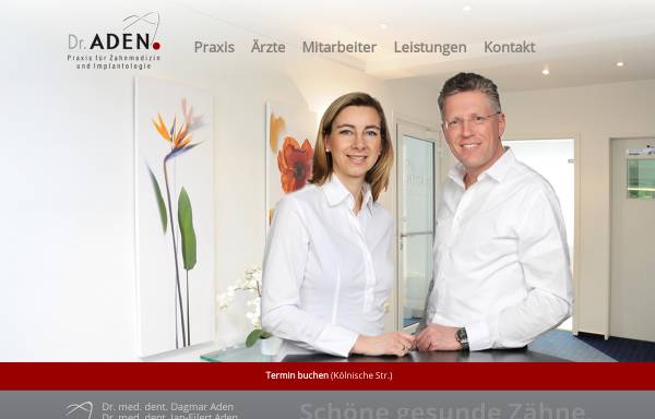 Vorschau von www.aden-kassel.de, Praxis für Zahnmedizin und Implantalogie Dr. Aden