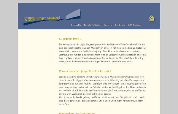 Vorschau von www.freundejungermusiker-kassel.de, Freunde Junger Musiker Kassel e. V.