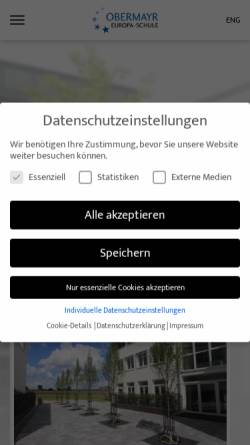 Vorschau der mobilen Webseite esw-aktuell.de, Obermayr Europa-Schule