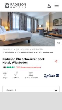 Vorschau der mobilen Webseite www.radissonblu.com, Radisson Blu Hotel