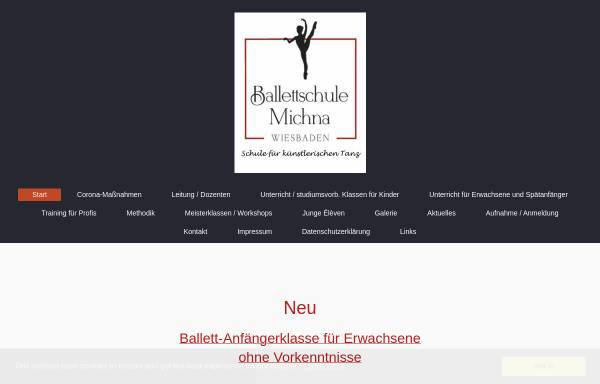Vorschau von www.ballettschule-michna.de, Ballettschule Michna