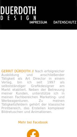 Vorschau der mobilen Webseite www.duerdoth-design.de, Düdoth Design
