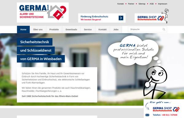 Vorschau von www.germa-sicherheit.de, Germa GmbH