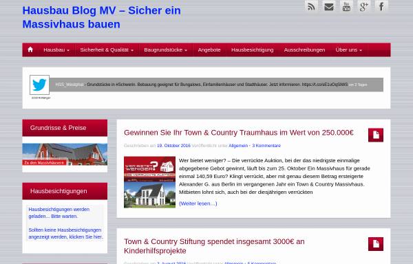 Vorschau von blog.hss-westphal.de, Town & Country Haus – Projektbüro HSS Westphal GmbH