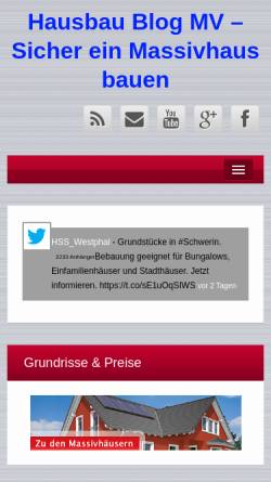 Vorschau der mobilen Webseite blog.hss-westphal.de, Town & Country Haus – Projektbüro HSS Westphal GmbH