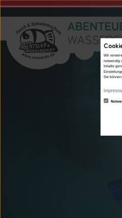 Vorschau der mobilen Webseite www.nitrokids.de, Abenteuer & Wassersport Ltd.