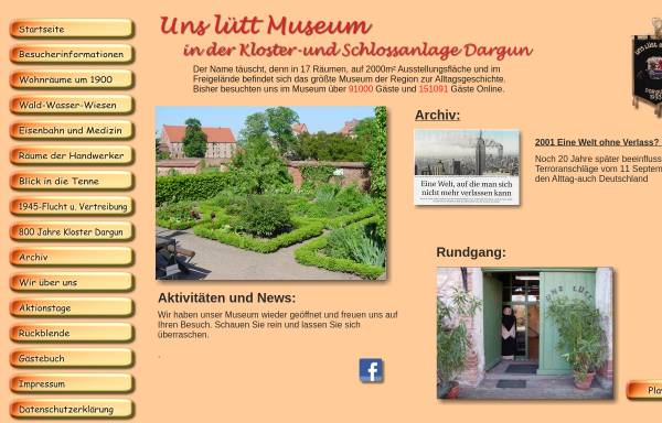 Vorschau von www.museum-dargun.de, Historisches Museum Dargun