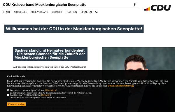 Vorschau von cdu-mse.de, CDU Neubrandenburg