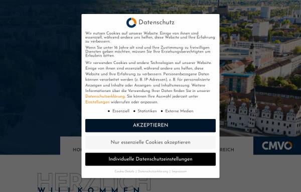 Vorschau von cmvo.de, City Management-Verband Ost e.V.