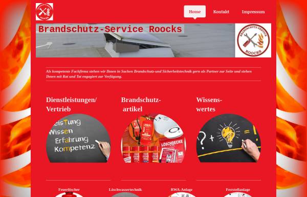 Vorschau von www.roocks.de, Brandschutz-Service Roocks