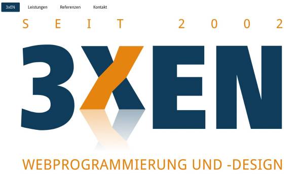 Vorschau von www.3xen.de, 3xEN - menkenhagen webprogrammierung und -design