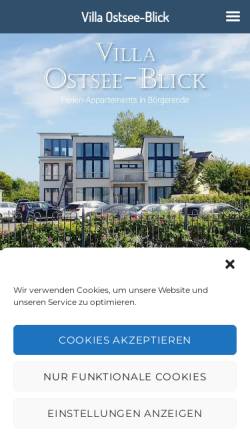 Vorschau der mobilen Webseite www.hoeffer-ostsee.de, Ferienwohnungen Familie Höffer