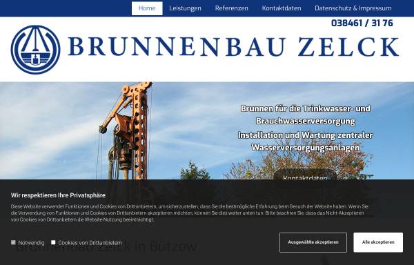 Vorschau von www.brunnenbau-zelck.de, Brunnenbau Zelck