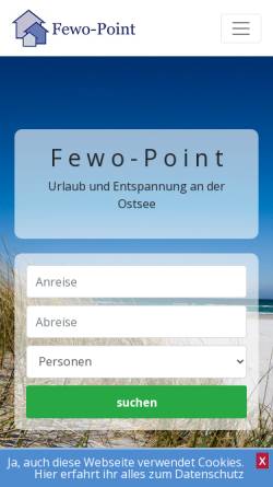 Vorschau der mobilen Webseite www.fewo-point.de, Fewo-Point Denise Sperr