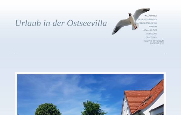 Vorschau von www.die-ostseevilla.de, Ostseevilla Ferienwohnung