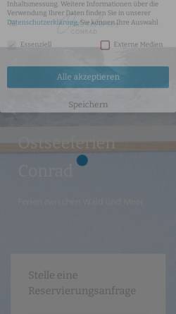 Vorschau der mobilen Webseite ostseeferien-conrad.de, Ferienwohnung Conrad