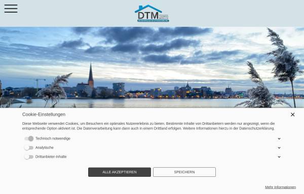 Vorschau von www.dtm-baufinanzierung.de, DTM - Dienstleistungen Thomas Mörlein