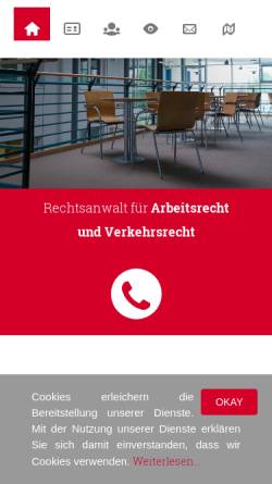 Vorschau der mobilen Webseite www.anwalt-in-greifswald.de, Rechtsanwaltskanzlei Moeser