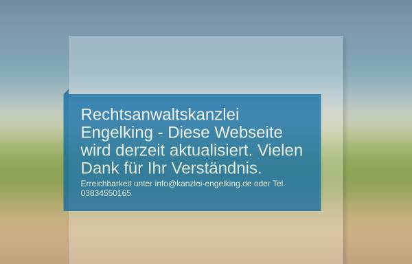 Vorschau von www.rechtsanwalt-in-greifswald.de, Rechtsanwaltskanzlei Engelking