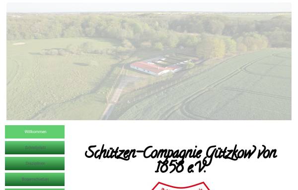 Vorschau von www.schuetzencompagnie.de, Schützen-Compagnie Gützkow von 1858 e. V.