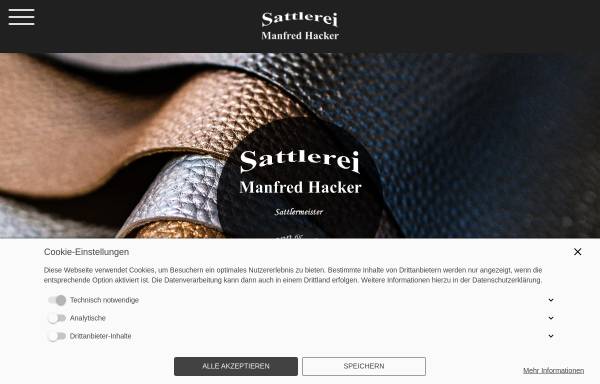 Vorschau von www.sattlerei-hacker.de, Sattlerei Manfred Hacker