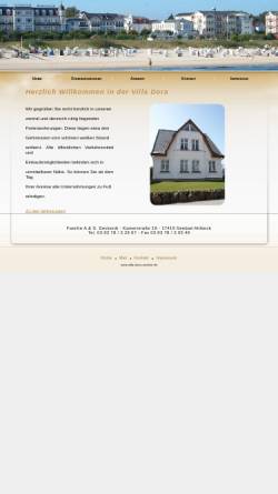 Vorschau der mobilen Webseite www.villa-dora-usedom.de, Ferienwohnungen Villa Dora