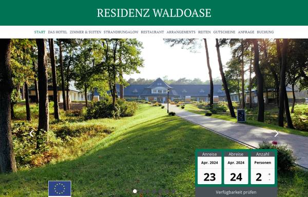 Vorschau von residenz-waldoase.de, Residenz Waldoase GmbH