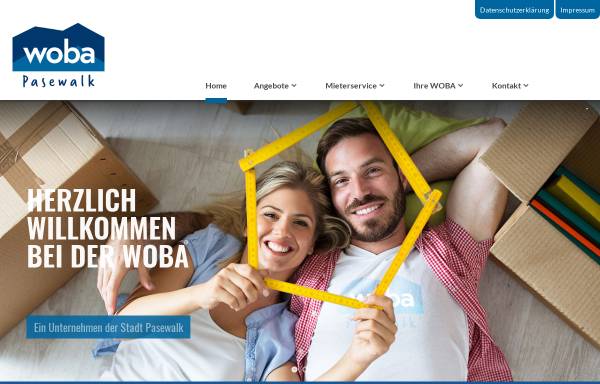 Vorschau von www.woba24.de, WOBA Pasewalk GmbH