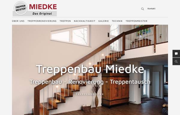 Vorschau von www.treppenbau-miedke.de, Miedke Holztreppenbau
