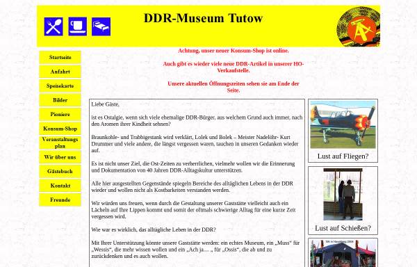 Vorschau von www.ddr-museum-tutow-mv.de, DDR Museum Tutow