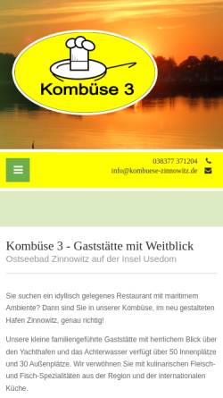 Vorschau der mobilen Webseite www.kombuese-zinnowitz.de, Restaurant Kombüse 3