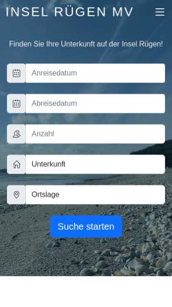 Vorschau der mobilen Webseite www.ruegen-mv.de, Ruegen-mv.de; Inh.: Olaf Mertens