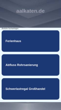 Vorschau der mobilen Webseite www.aalkaten.de, Aalkaten, Familie Staubach